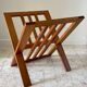 Vintage design geometric magazine rack
