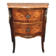 Louis XV style commode in rosewood marquetry, 20th century.