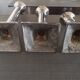Suite of three neoclassical candle holders in silver bronze - Art Deco - 1920s/1930s