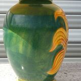 Ceramic lamp, vase and matching plate, Drimmer