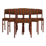 Ensemble de six chaises en teck, design danois, années 1970, production : Danemark