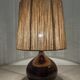Vintage ceramic lamp and jute rope