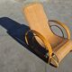 Paire de chaises longues XXL Mid Century Modern en bambou et rotin