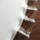 White opaline lampshade with lace
