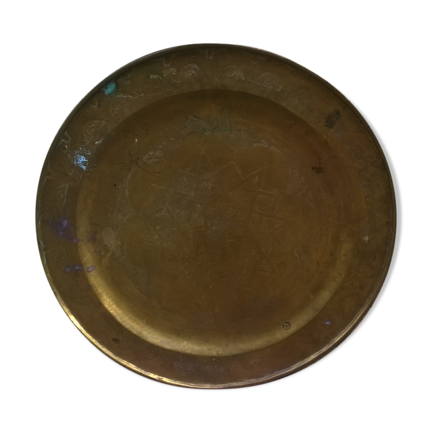 Vintage oriental platter 66 cm