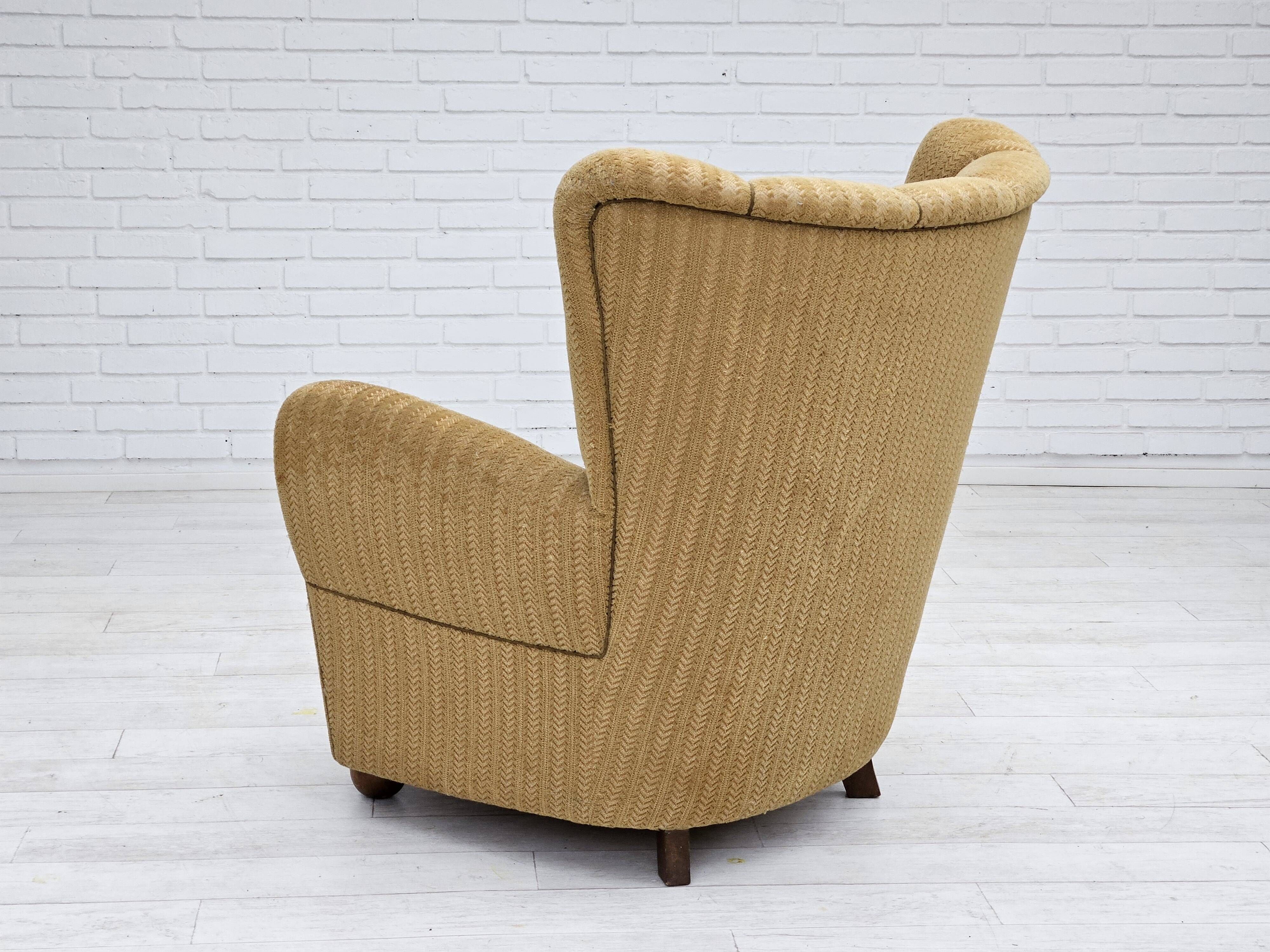 1960s, Danish relax chair, original upholstery, good condition.
