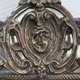 Miroir en laiton repoussé, style louis xiv, époque napoléon iii – xixe