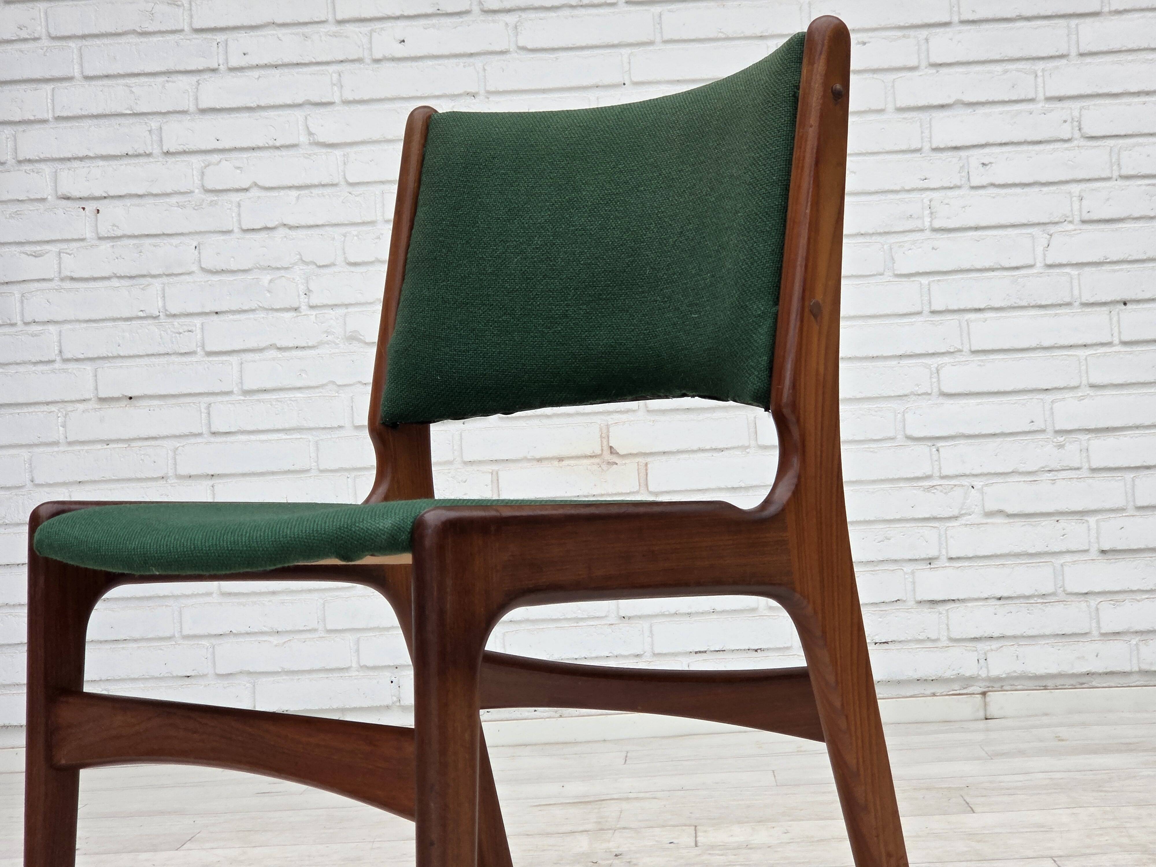 1960s, Danish design by Erik Buch, set of 4 dining chairs model 89.