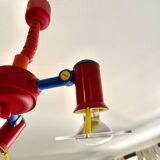 Memphis pendant lamp rises and falls to 3 spots 1980