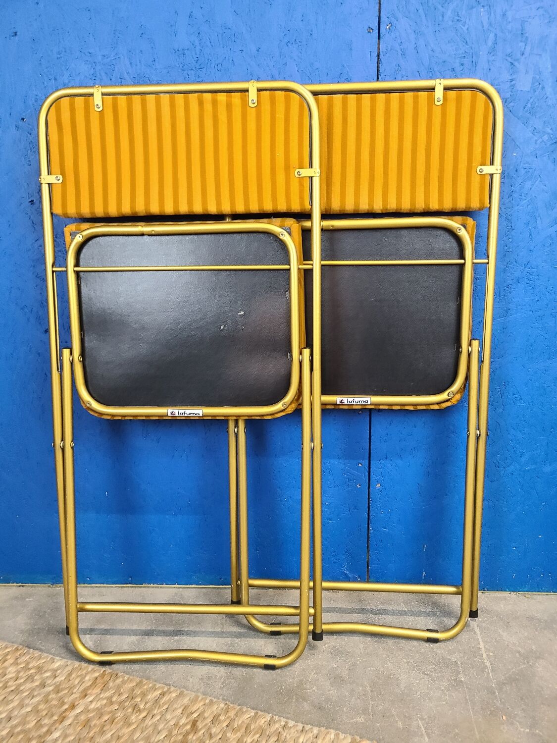 Vintage folding chair lafuma circa 1970