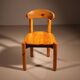 Six Dining Chairs in Pine Wood | Italy 1980s