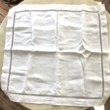 Duo of openwork linen pillowcases