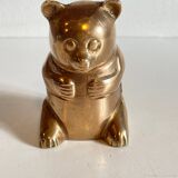 Small bear in solid brass vintage