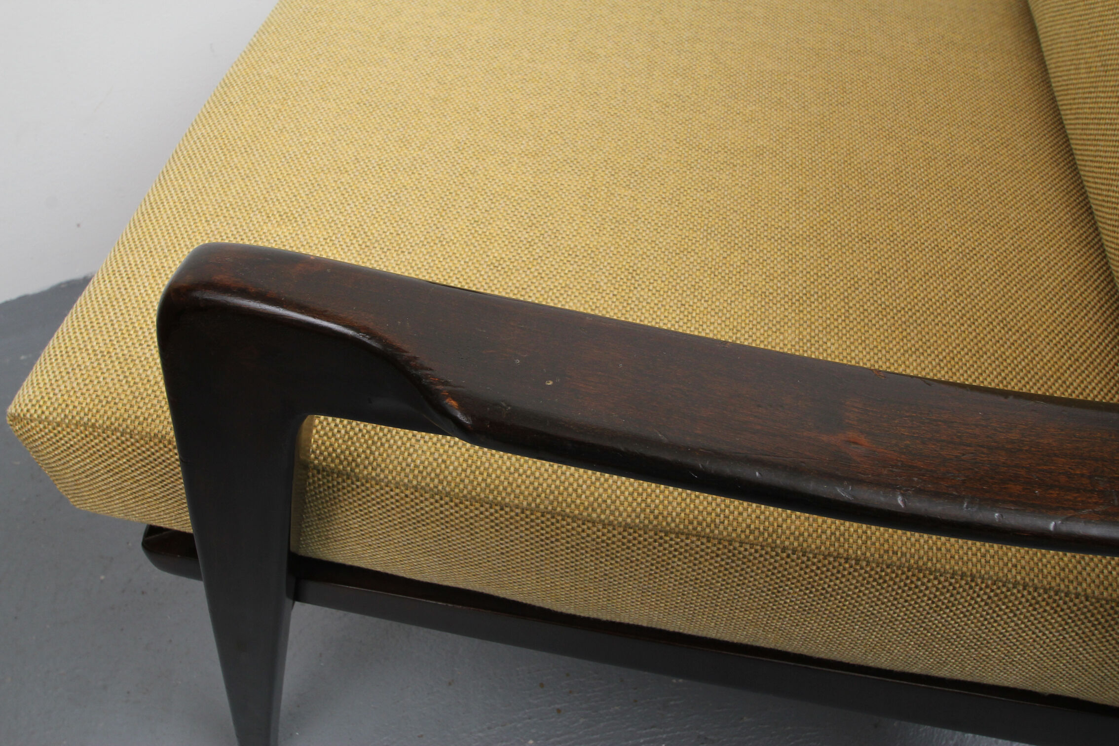 1960s armchair in yellow