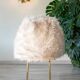 Ivory white fur armchair, 1970