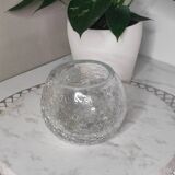 Transparent crackled phosphor