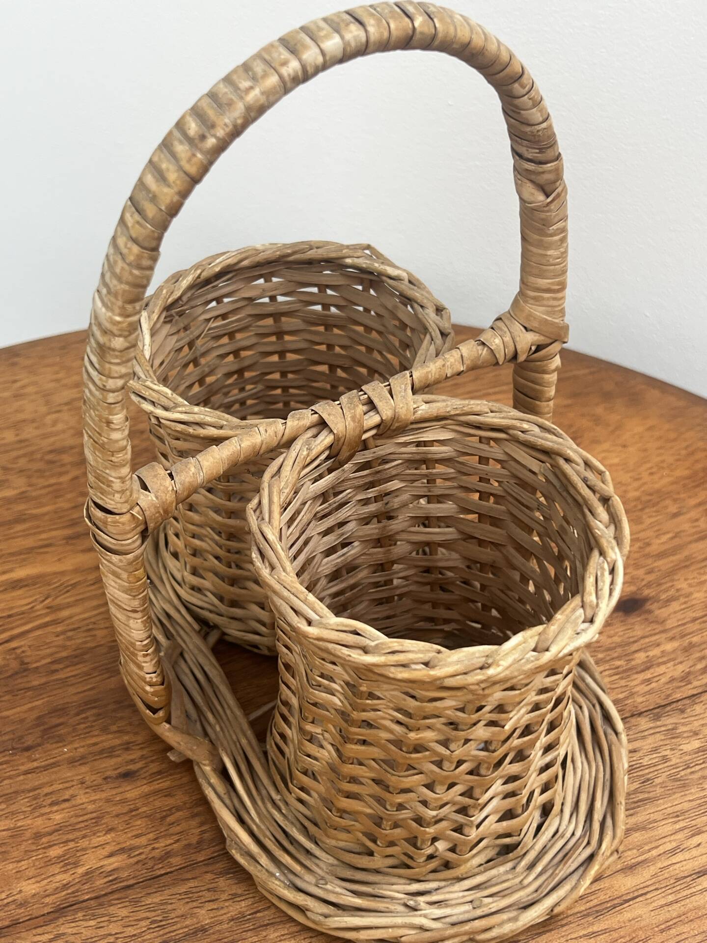 Wicker basket 1950s/60s