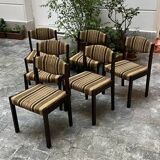 Lot de 6 chaises type Baumann