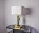 Bd Lumica table lamp, murano glass and brass, Italy, 1970