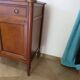 Louis XVI-style sideboard - 1 drawer - fluted legs - mahogany - solid wood