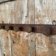 Vintage Wall Coat Rack x5 Wooden 1960s #E428