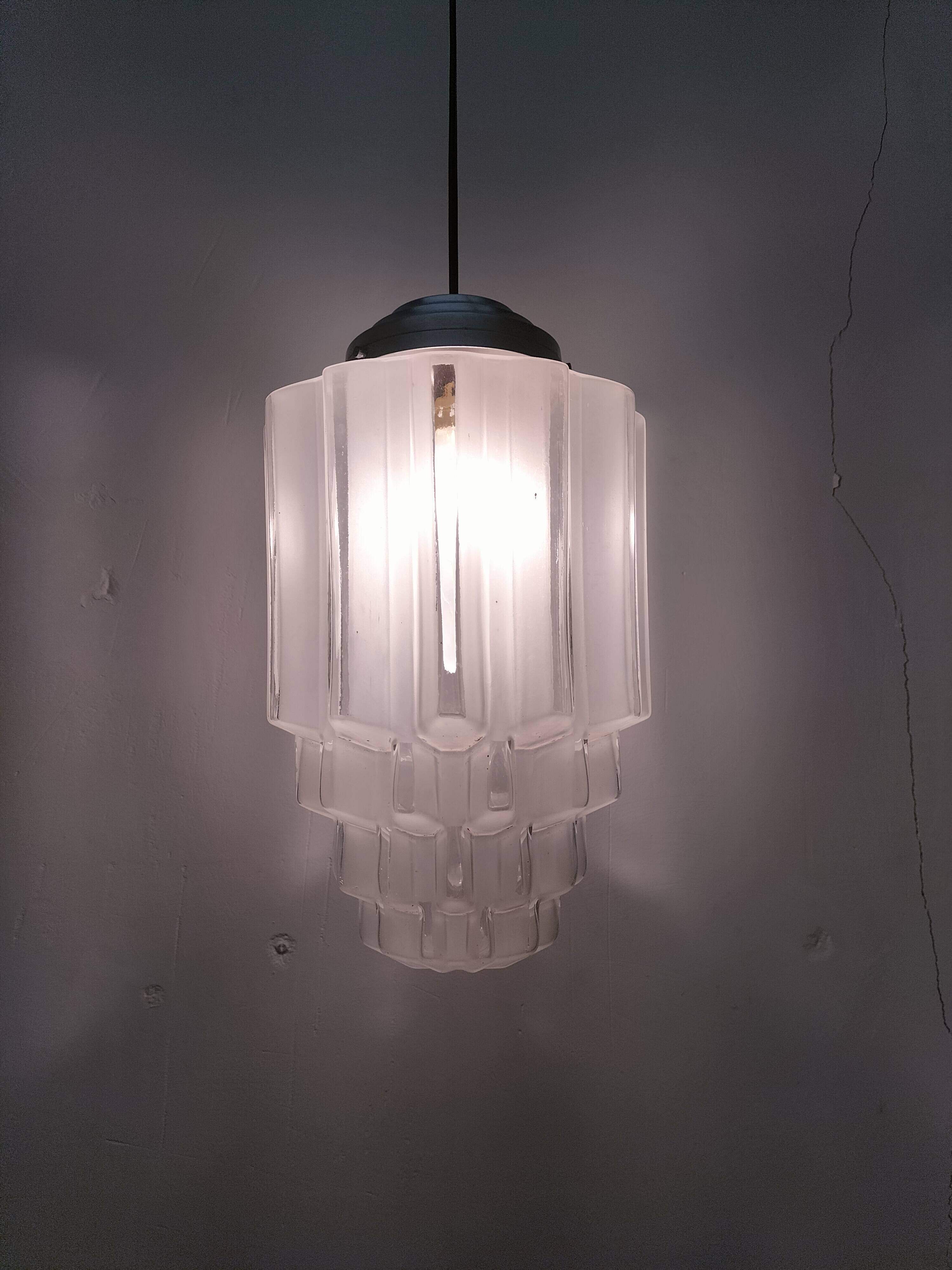 Art deco skycraper pendant lights