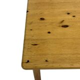 Vintage coffee table in pine 70s minimalist design
