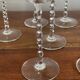 8 glasses with twisted stem and star pattern