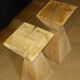 Set of 2 wooden plant stands.