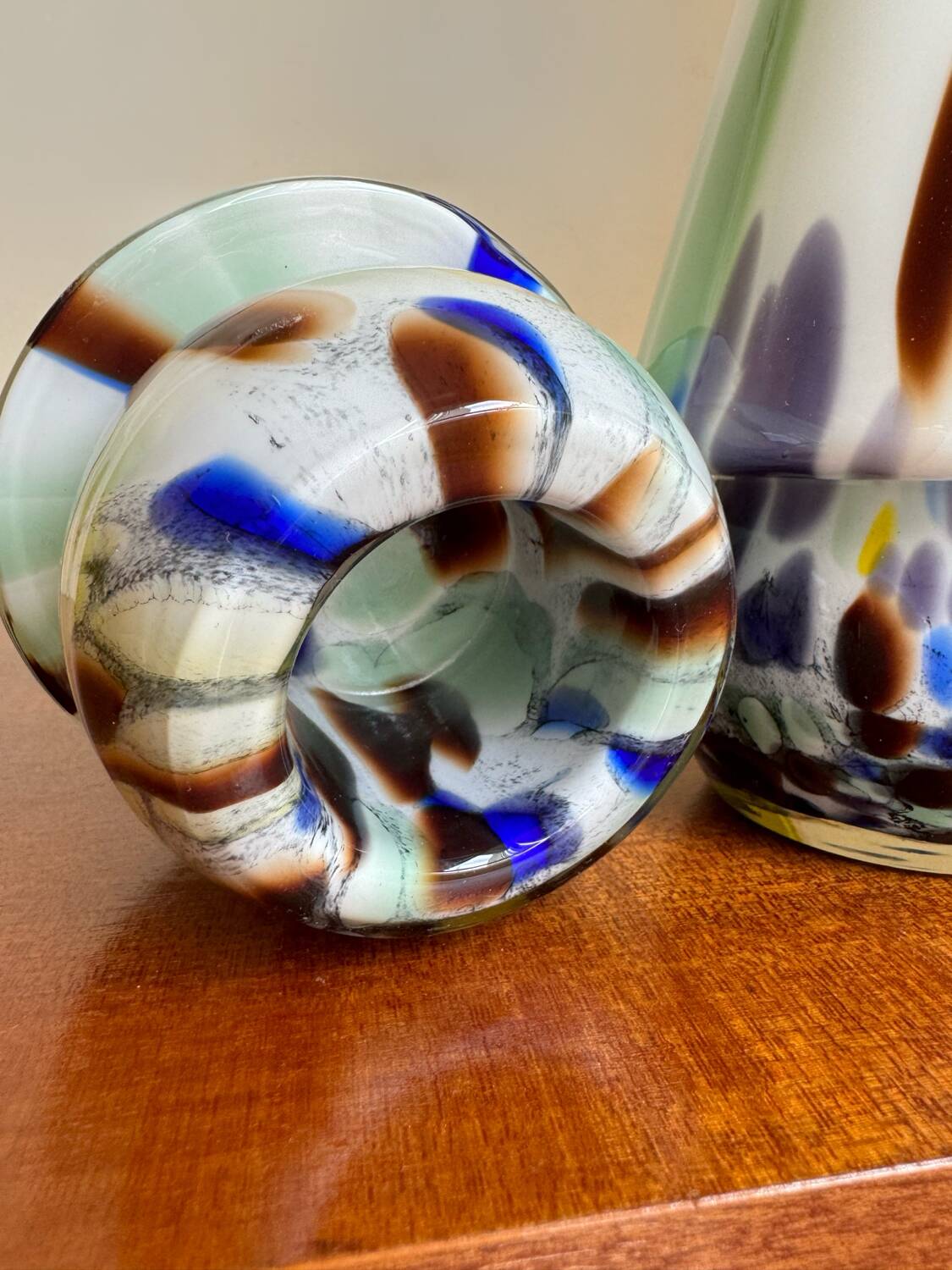 Vintage Murano glass tealight holders (X2)