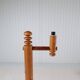 Modern sculptural Scandinavian floor lamp in pine by Uno Kristiansson, Sweden 1970s