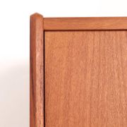 Teak highboard with sliding doors from Westergaard, 1960s