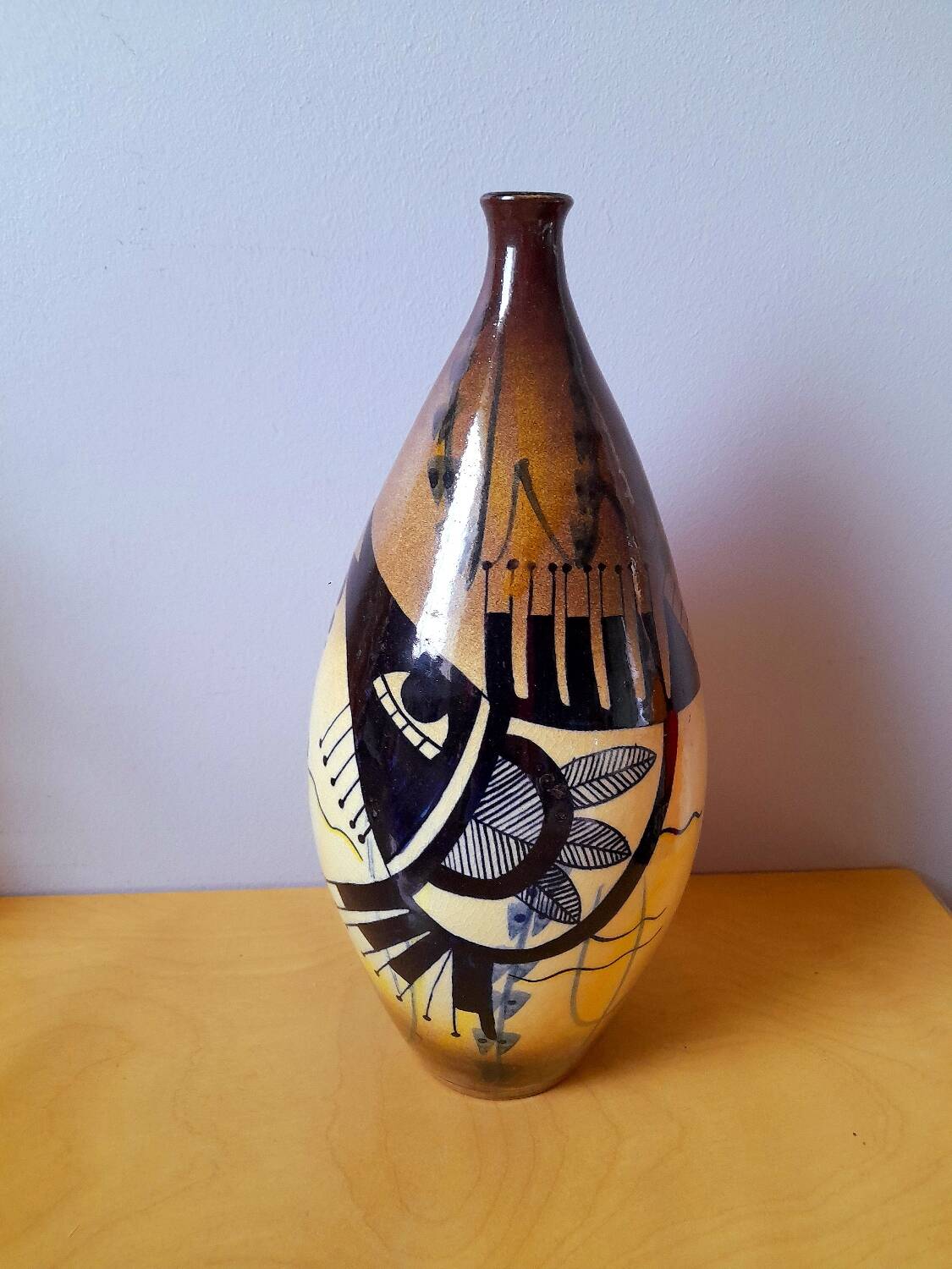 60s ceramic soliflore vase