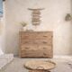 Antique light wood commode – authentic bohemian chic charm