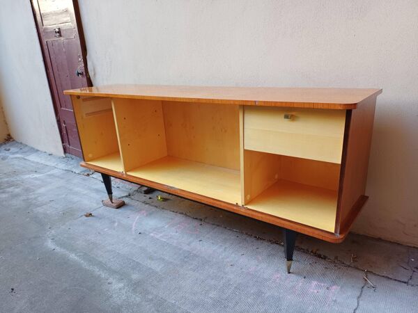 Buffet enfilade bois massif laqué