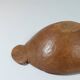 Vintage wooden fruit bowl hand-carved.
