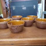 Set of six vintage ceramic bowls