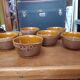Lot de six bols en ceramique vintage