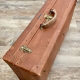 Old brown suitcase