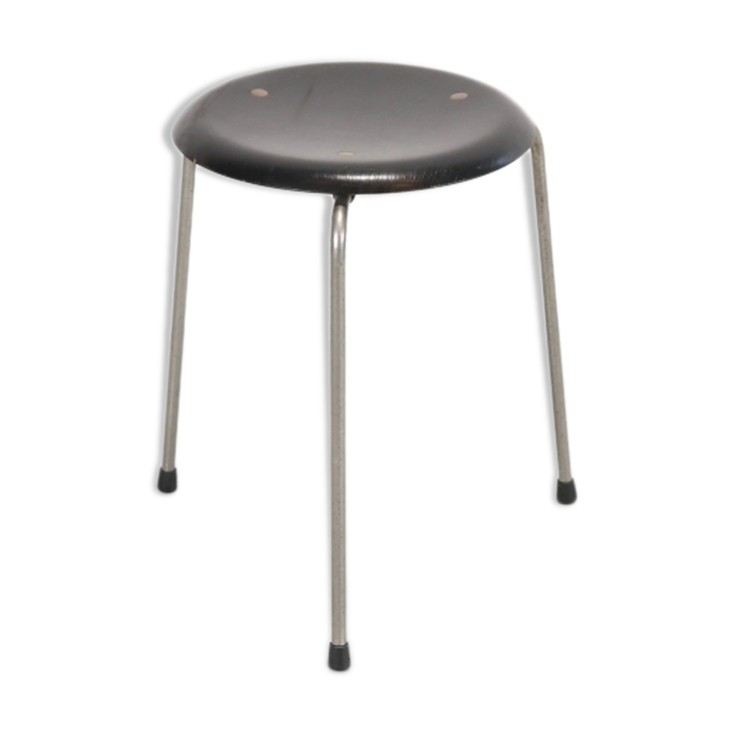 Very early edition Arne Jacobsen DOT stool model 3170 by Fritz Hansen