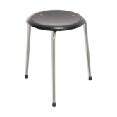 Tabouret d'Arne Jacobsen noir ancien