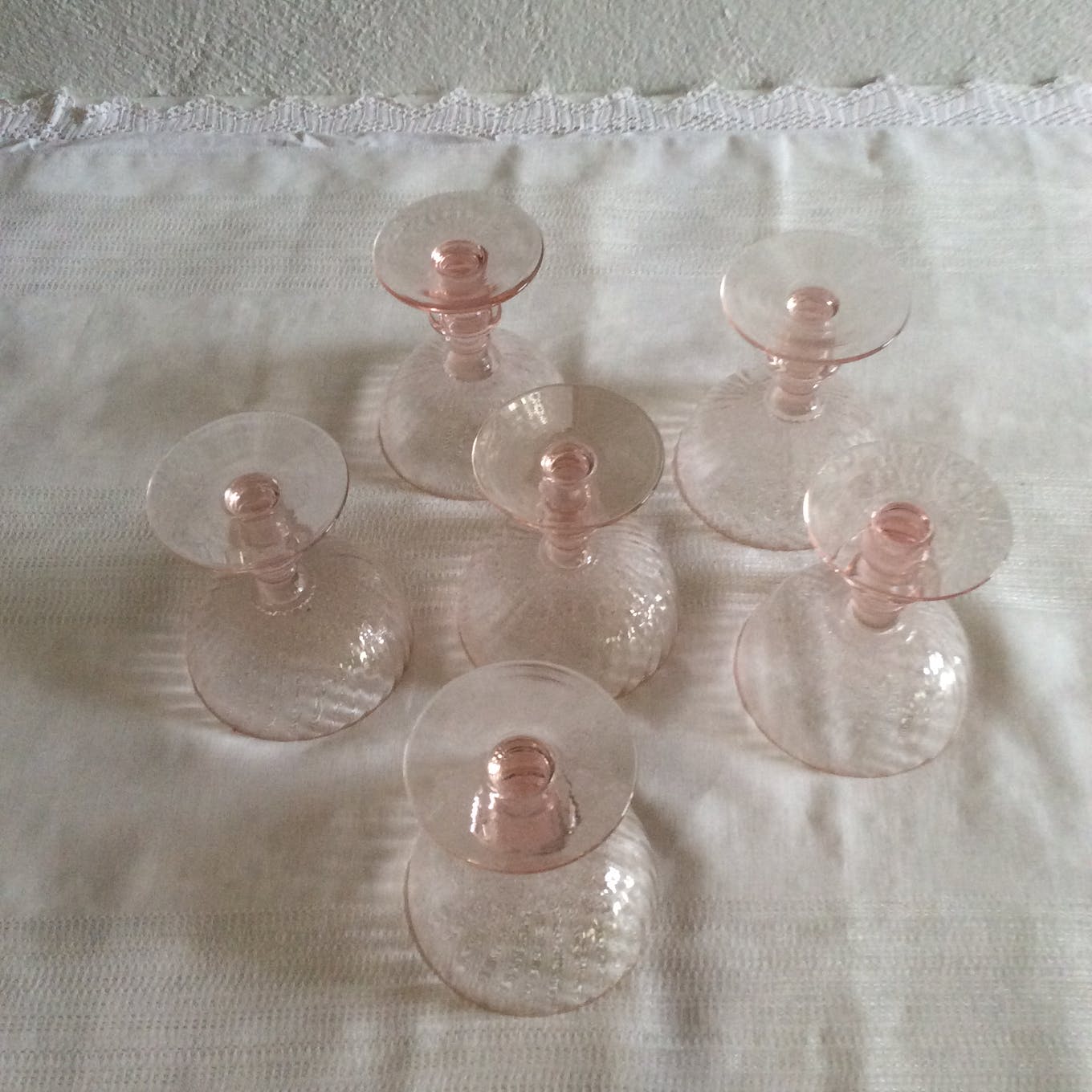 Crystal champagne cups