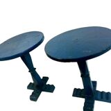 Set of 2 vintage side tables / vegetable tables