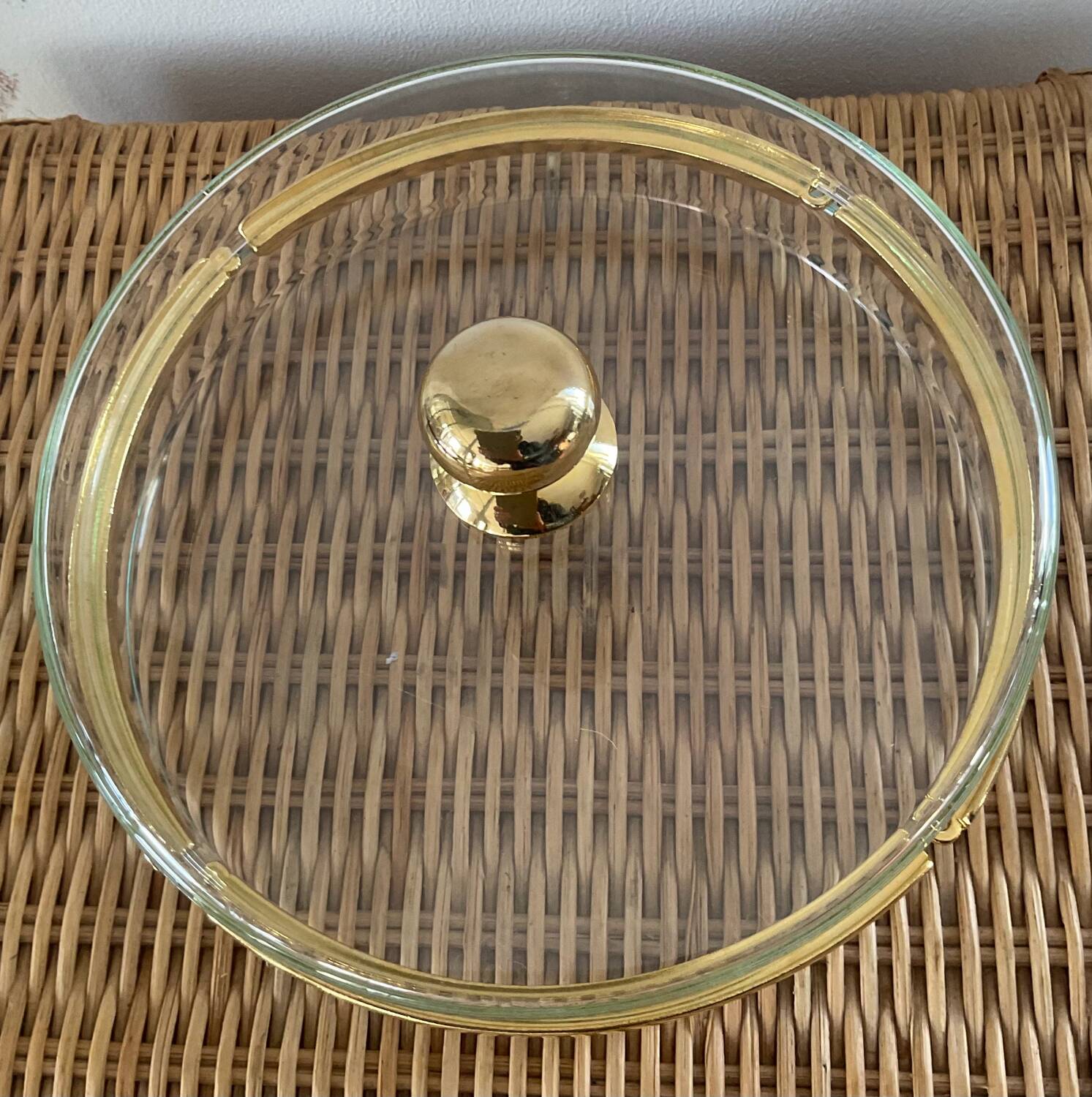 Vintage Hollywood Regency style catchall tray