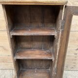 Wall display cabinet in Burmese teak