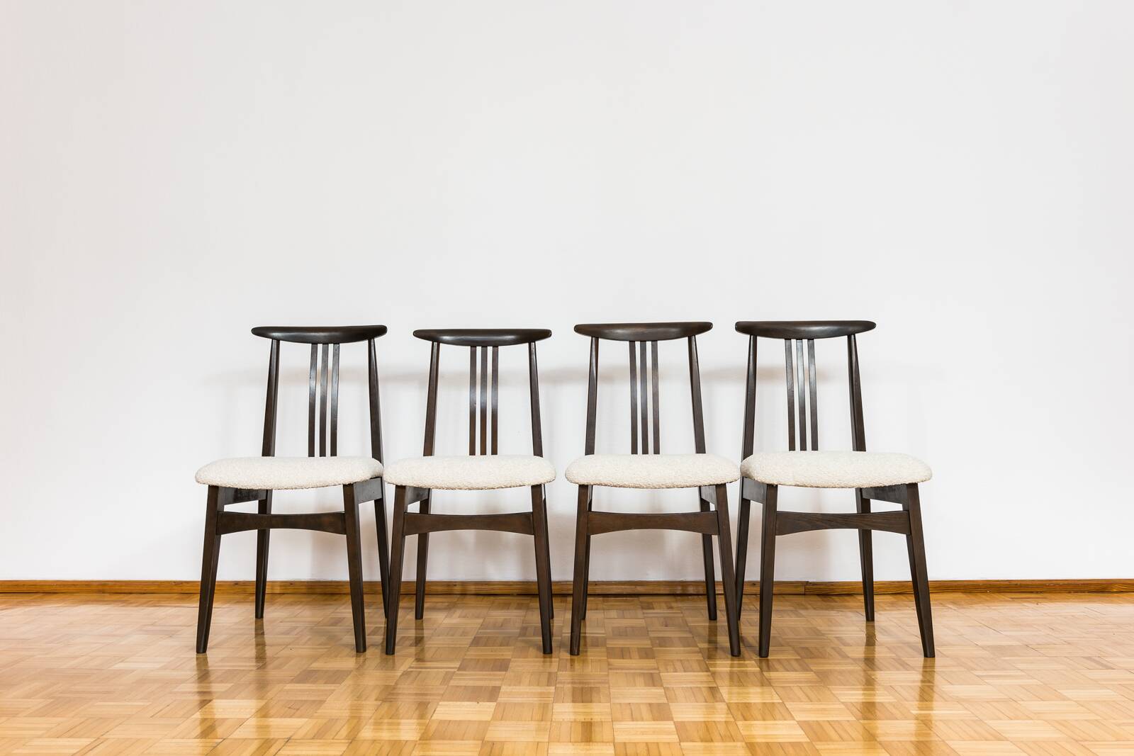 Chaises de salle à manger vintage par M. Zieliński, Pologne, années 1960, lot de 4