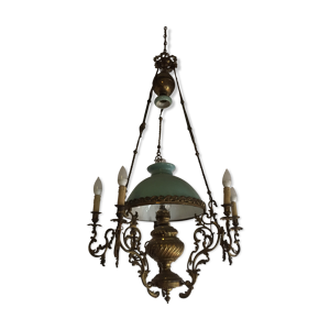 Lustre baroque avec cristalline