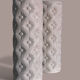 Pair of white Manises pottery vases, 1950s