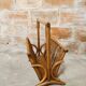 Bamboo magazine holder