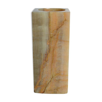 Rectangular marble vase